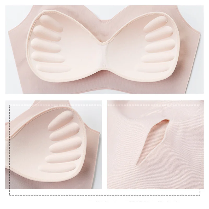 

Women Push Up Backless Bras Sexy Seamless Intimates Bra Wire Free Bralette Lingerie x