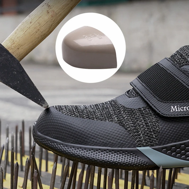 

Lightweight Safety Shoes Anti Puncture Protection Shoes High Quality Breathable Safety Protective Shoes Workplace Sneakers