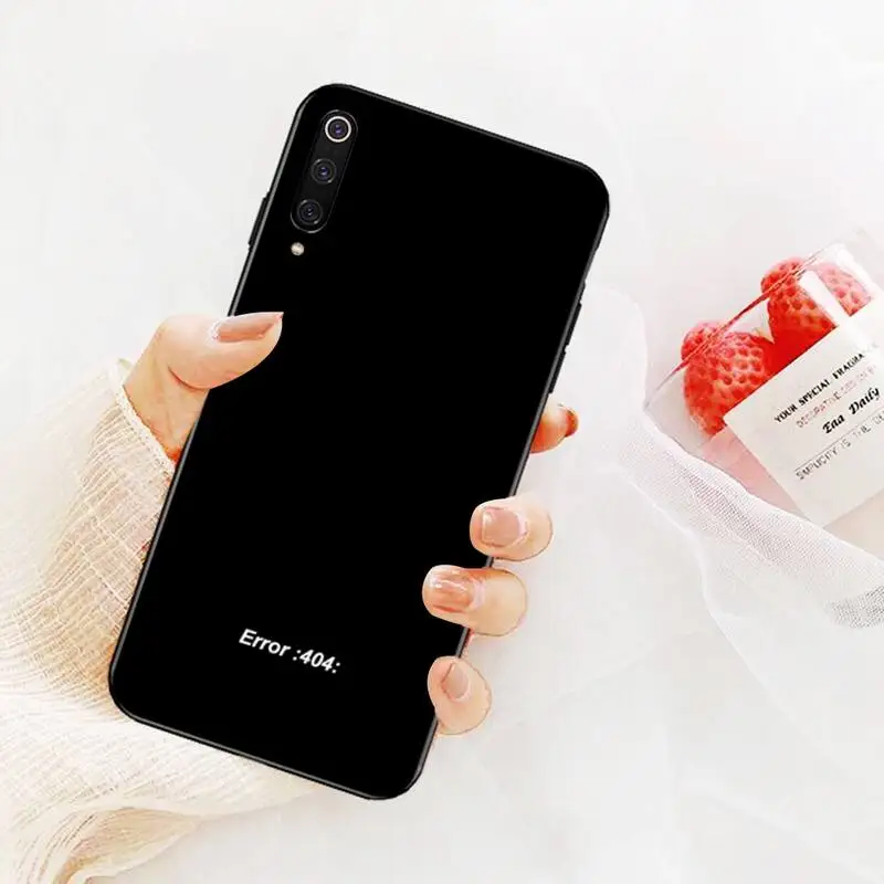 

HPCHCJHM 404 error print Phone Case for Redmi Note 8 8A 7 6 6A 5 5A 4 4X 4A Go Pro Plus Prime
