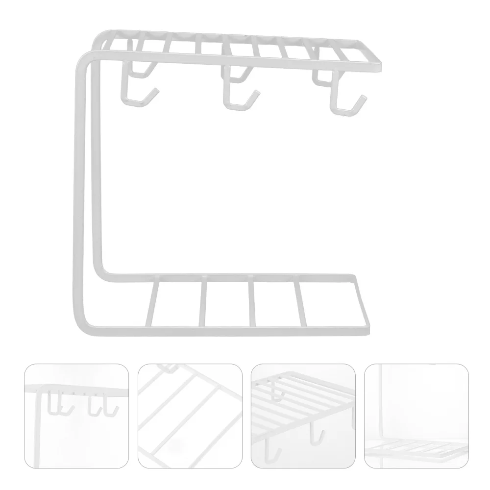 

1pc Household Cup Draining Rack Iron Art Cup Storage Shelf Cup Display Rack