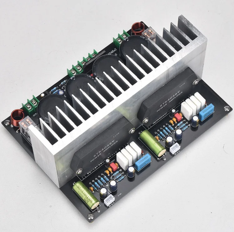 

AC Dual 38-56V 120W*2 8 Ohm Brand New STK4046V Fever Thick Film Finished HIFI Power Amplifier Board with Radiator
