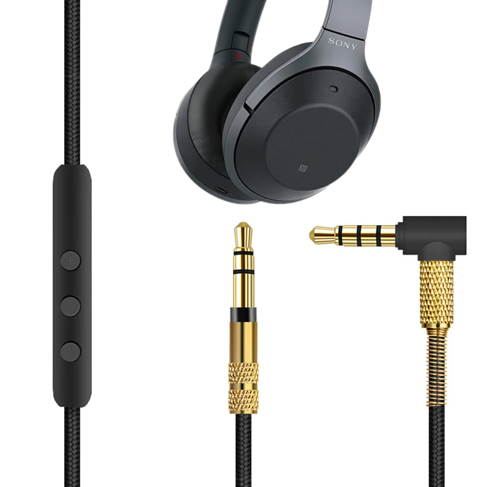 Аудиокабель для микрофона Sony WH 1000XM3/B & O H9i H9 H8i H6 H4 наушники 4 9 дюйма AUX 3 5 мм штекер