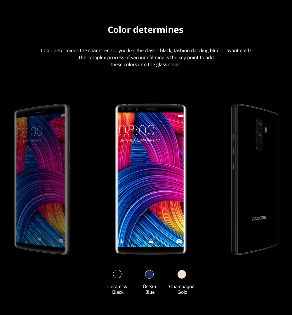 DOOGEE Mix 2 6 ГБ Оперативная память 64 Гб Встроенная память Helio P25 Octa Core 5,99 ''FHD+ безрамочный экран смартфон Quad Камера 16,0+ 13,0 Мп 8,0+ 8,0 Мп Android 7,1 4060 мАч