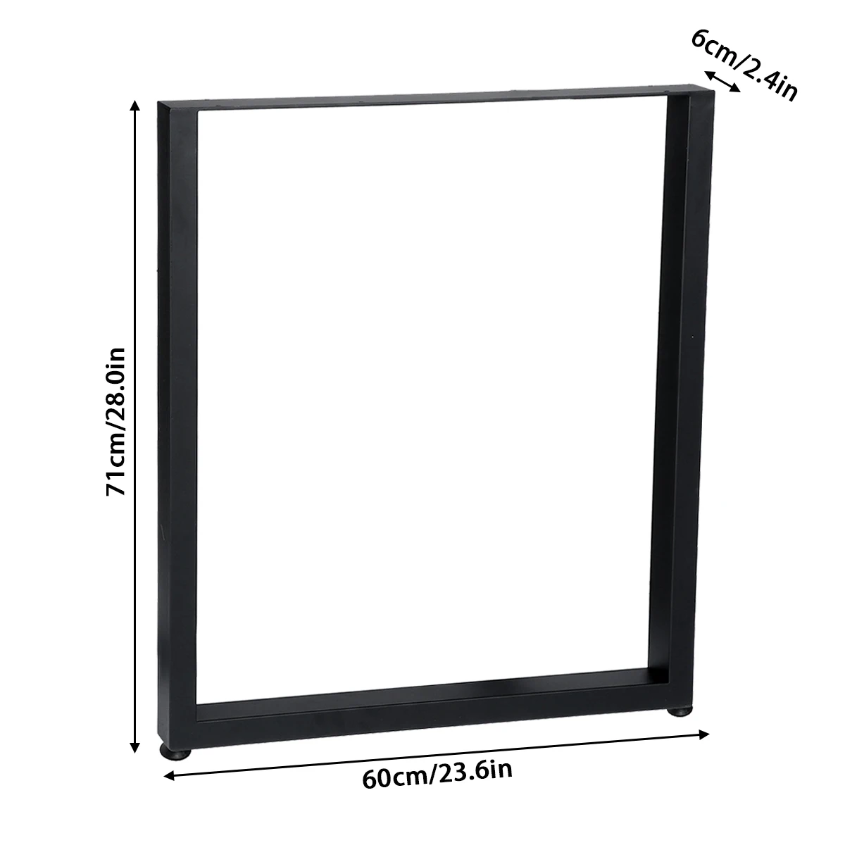 

2pcs 71*60cm Industrial Steel Table Legs Metal Furniture legs Square Shape Bench Coffee Table Desk Foot DIY Furniture for Home