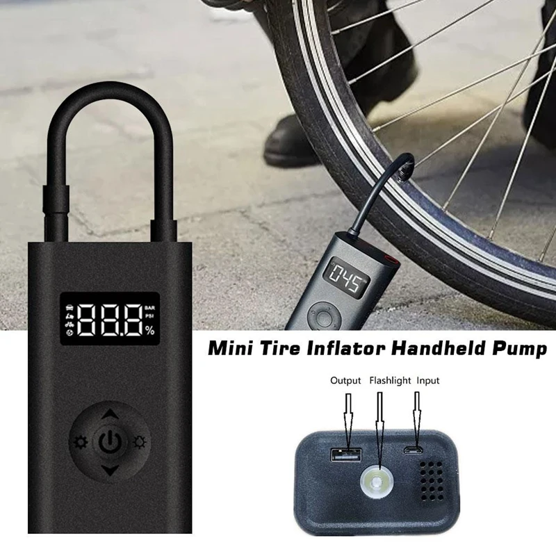 

Car Wireless Air Pump 2000MAh 150 Psi Air Compressor Inflatable Pump Tyre Inflator with LED Display Sos Flashlight