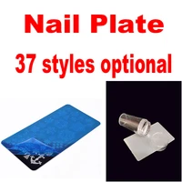 2021 new arrivals logo nail art stamping plate pattern diy luxury brand manicure image template festival nails stencil tools