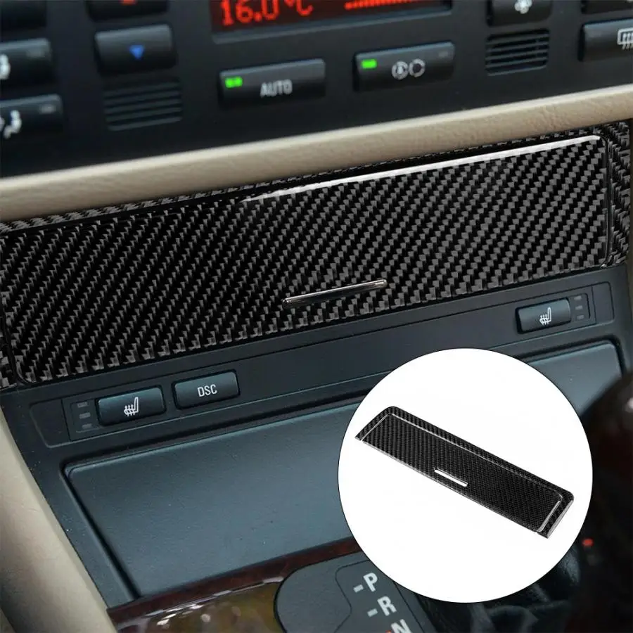 Наклейка на крышку коробки передач из углеродного волокна 2 шт. подходит для BMW E46