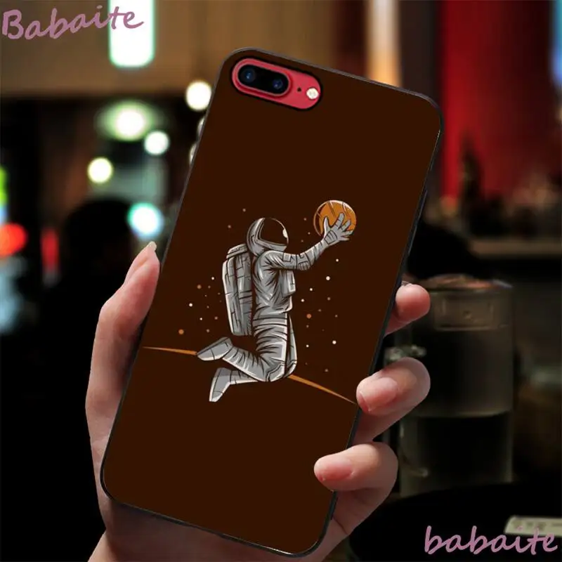 Мягкий чехол для телефона Babaite Space баскетбола iPhone 8 7 6 6S Plus X XS MAX 5 5S SE XR 11 11pro promax 12 12pro