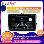 Автомагнитола Navifly, Android 10,0, голосовое управление, gps-навигация для VWVolkswagenGolfPoloPassatb7b6SEATleonSkoda, 4 Гб + 64 ГБ