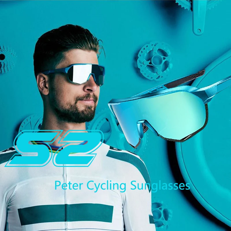 

Peter Outdoor Sports Cycling Glasses Men S2 Cycling Goggles Mountain Bike Eyewear Polarized UV400 Peter men Cycling Sunglasses