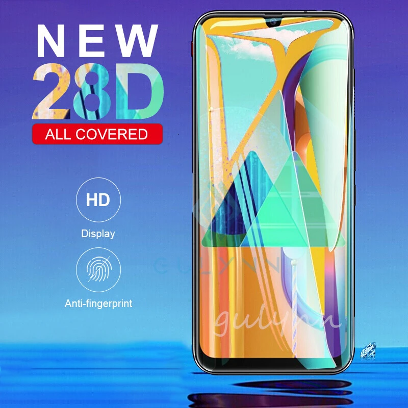 Закаленное стекло 28D для Galaxy M30S A20E Защитное экрана Samsung A10S A20S A30S A40S A50S A60S A70S A70 A50 A51