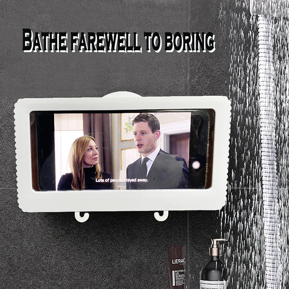 

Держатель для телефона для душа, водонепроницаемый настенный держатель для телефона 6,8 дюймов для душа, сотового телефона для ванной комнат...