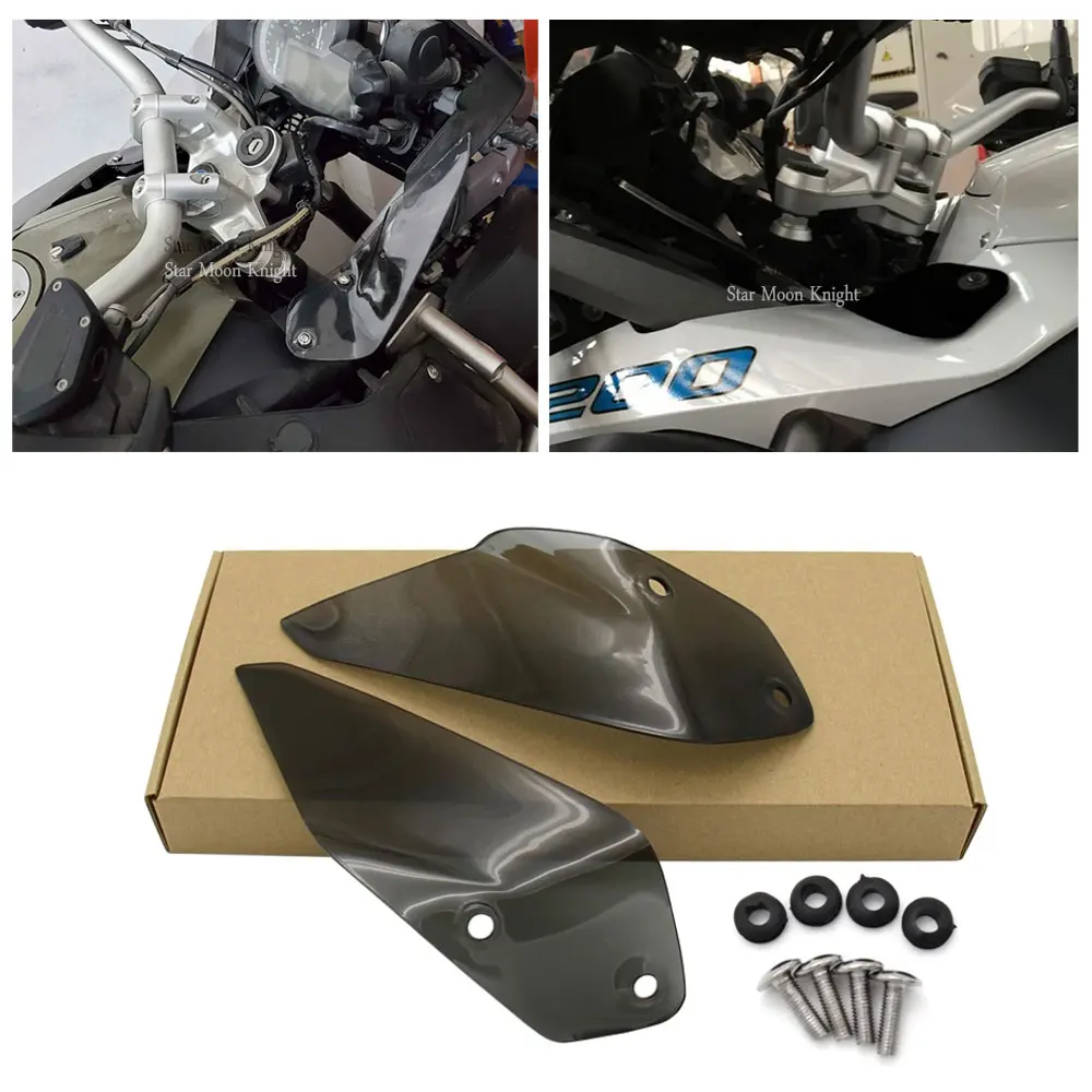 

Motorcycle Windshield Side WindScreen Panel Clear Wind Deflectors shield Screen side panels For BMW R1200GS R 1200 GS Adventure