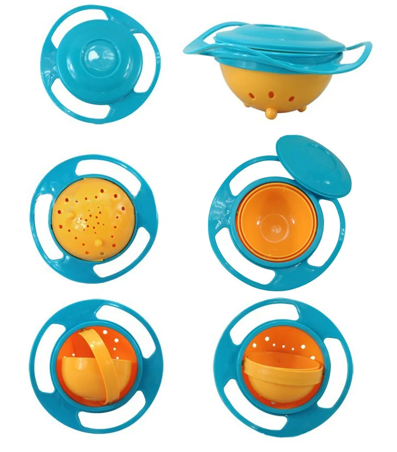 

2015 New Children's Toy Tumbler Bowl Saucer Gyro Baby Rice Bowl Gift LKS99