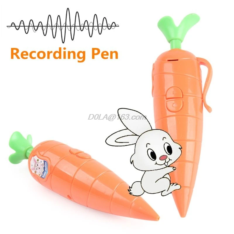 

Kids Carrot Recorder Pen Toy,Also As Cute Ballpoint Pen for Boys Girls