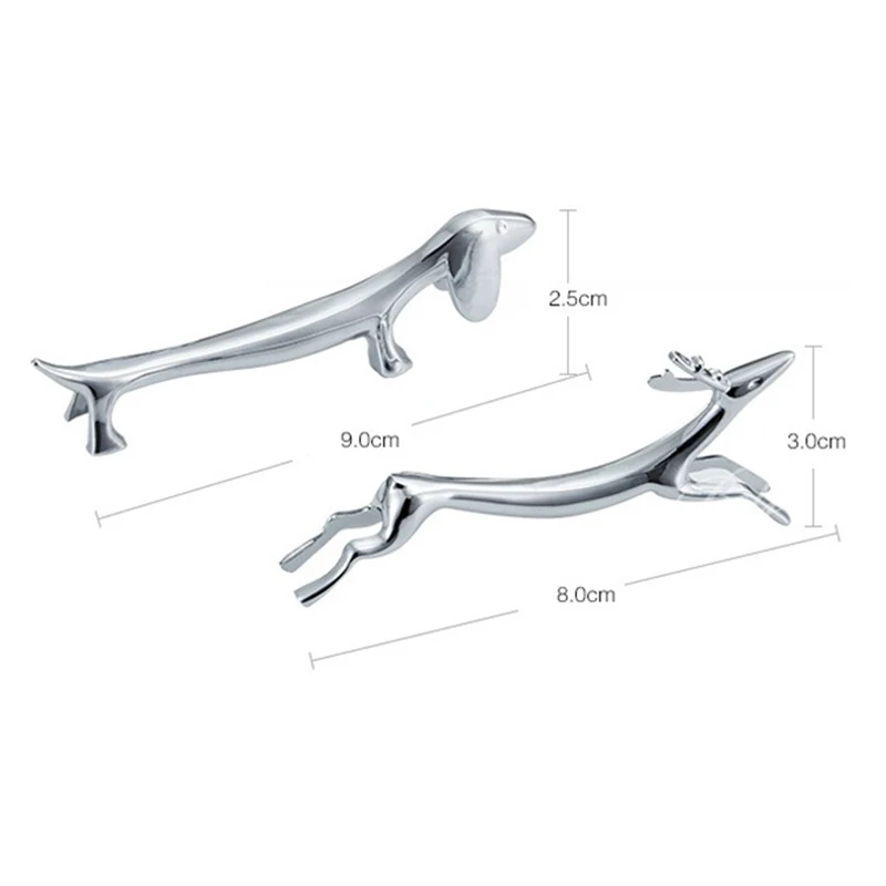 1/2 шт металлический цинковый сплав для бега оленей/собак палочки еды держатели