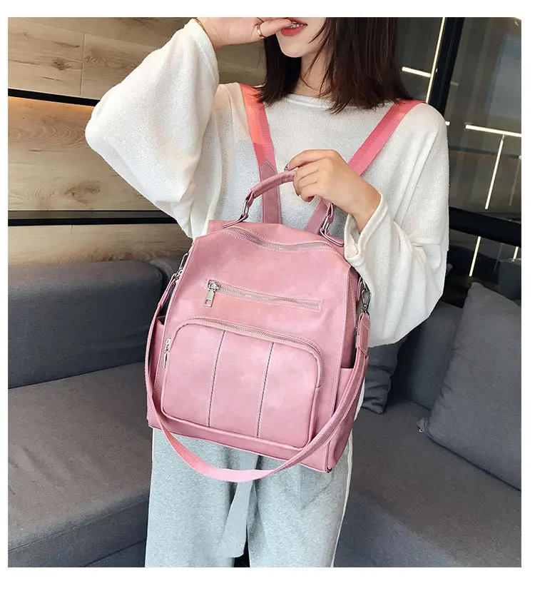 

2021 Fashion Casual Backpack for Men and Women, Large Capacity Multi-functional Bag Simple Fashion Casual Bag BB726-BB729