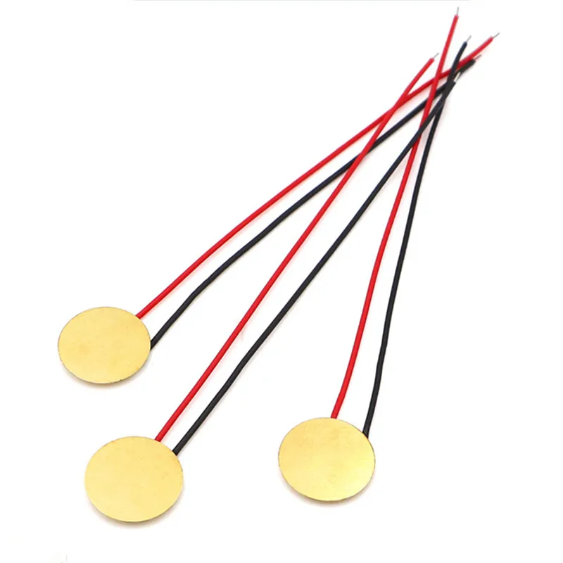 10 шт./лот пьезоэлектрический пьезо керамический медный лист диаметром 27 мм зонд