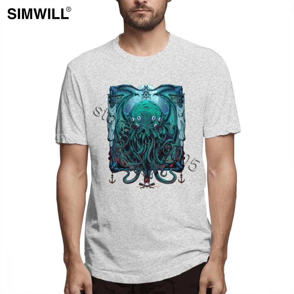 Футболка The Sleeper Cthulhu Мужская Уличная одежда хлопковые футболки с коротким