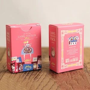 48 шт.кор. креативные наклейки в виде спичечной коробки клейкие наклейки серии Alice наклейки декоративные наклейки для выпечки Рождественский подарок