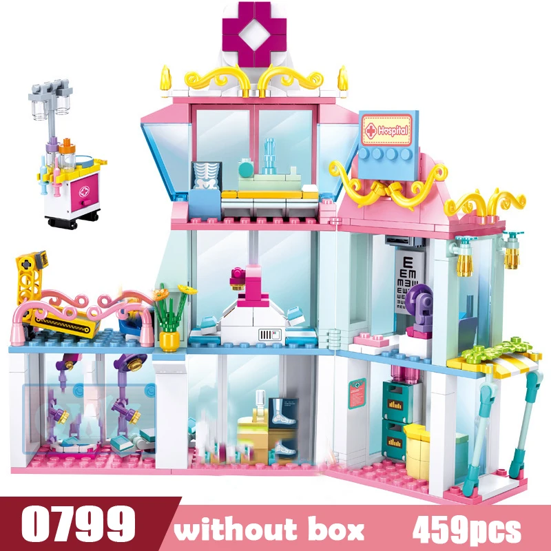 QWZ новые друзья девочка городской автомобиль строительные блоки сердцебиение