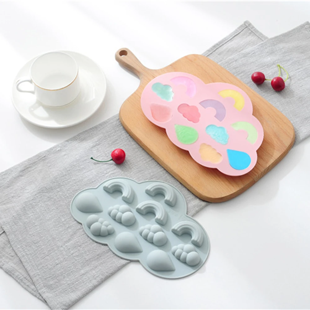 Силиконовые 3D формы для тортов в виде облаков и радуги выпечки мусса инструменты