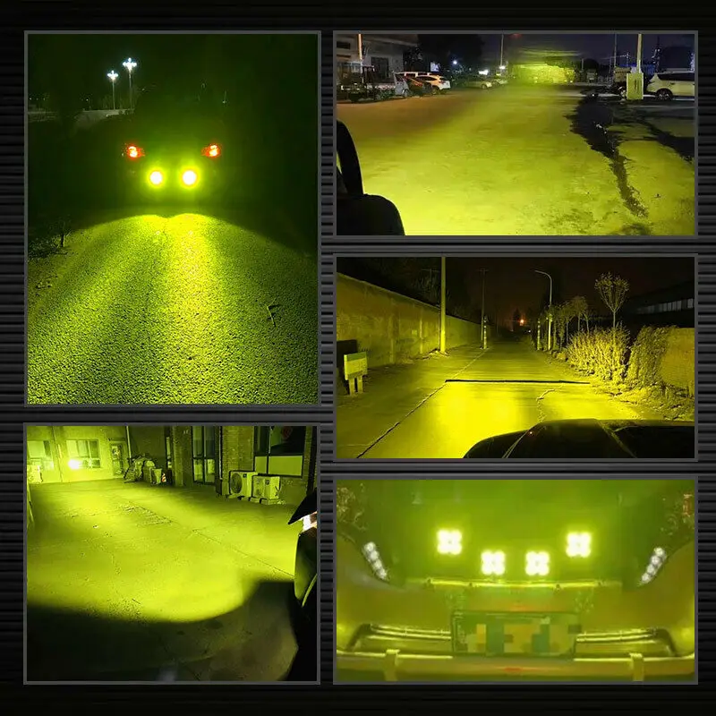 3inch 40W LED Work Light Bar Yellow Spot Pods Flood Beam for Driving Offroad Boat Car Tractor Truck | Автомобили и мотоциклы