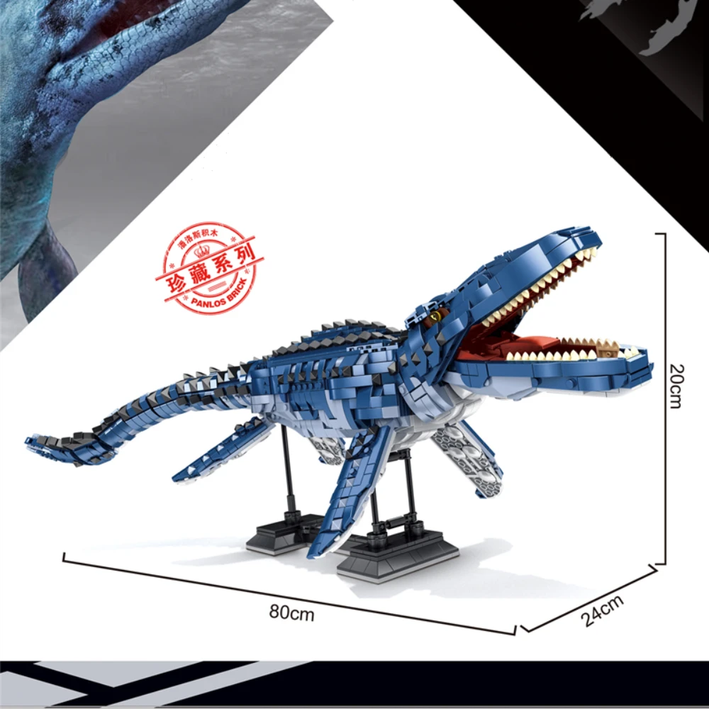 Creative Expert Ideas Deep Sea Mosasaur Brontosaurus Dinosaurs Moc Brick Building Blocks Jurassic World Park Model 611005 611006 | Игрушки и