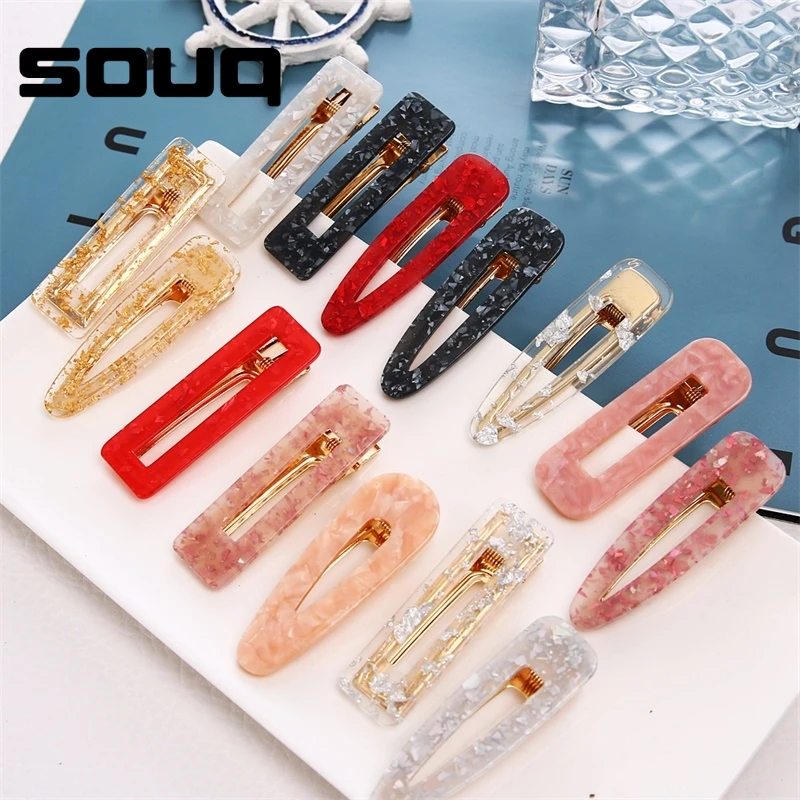 SOUQ 1 шт. золотая Серебряная цветная шпилька 2019 для женщин девушек звездочки