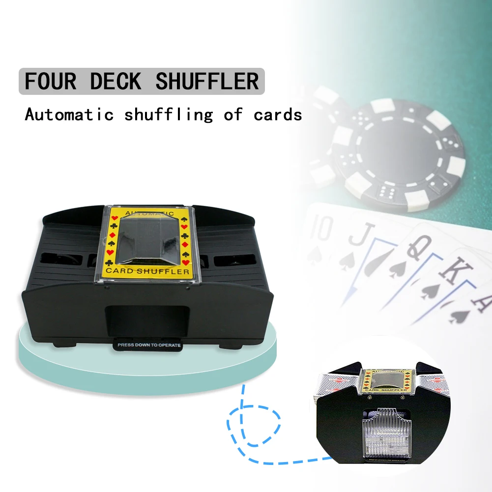 

Shuffle Machine Poker Playing Cards Automatic 2/6 Deck Card Game Entertainment Shuffler for Game Entertainment Accessories