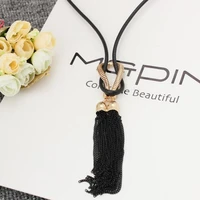 2020 new arrival female pendant necklace tassel long winter sweater chain necklace necklace wholesale sales personalized