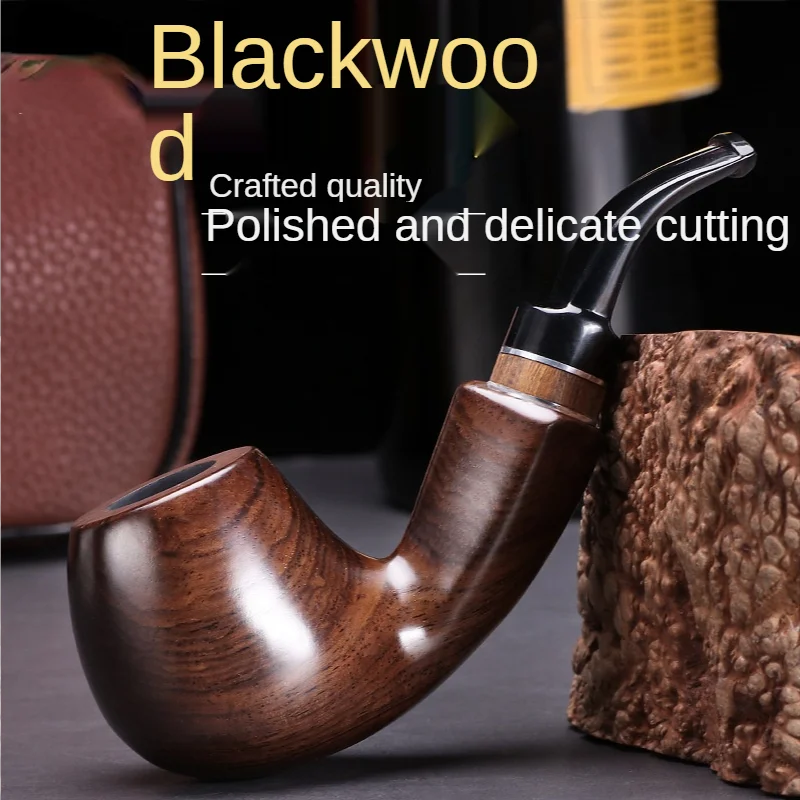 Трубка для табака гладкий изогнутый держатель сигарет с кольцом 9 мм твердая