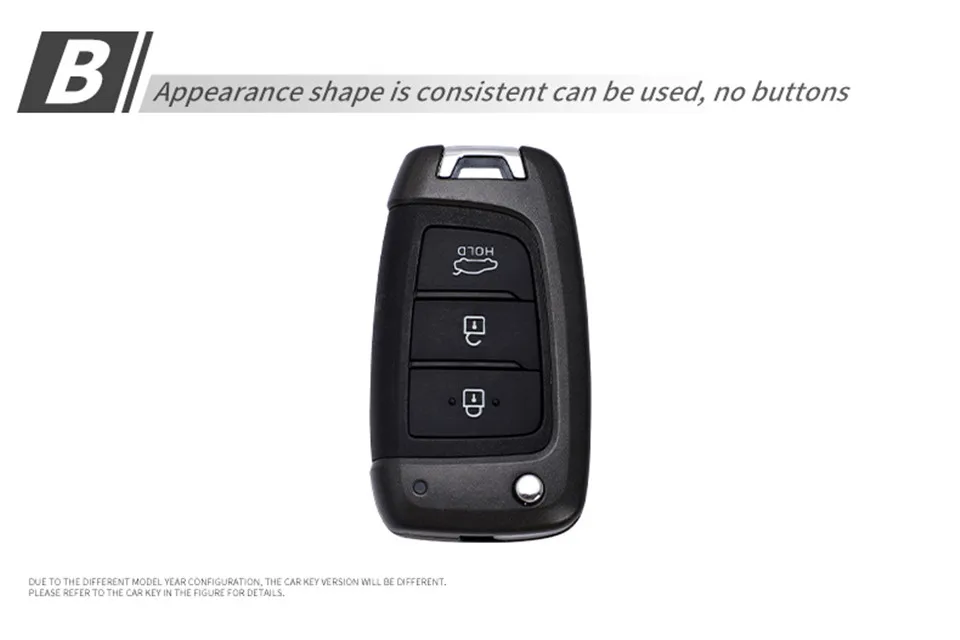 

Car Key Case Cover carbon fiber for Hyundai Elantra Solaris 2016 2017 2018 3 Buttons Folding Remote Keys Shell Free Shipping Hot