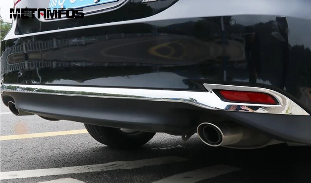 Для Toyota Camry 2018 2019 2020 LE XLE хромированный задний нижний бампер Формовочная отделка