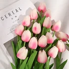 Искусственный цветок тюльпана 10 шт., реквизит для фотосъемки, искусственный букет из искусственных цветов, украшения для фотографий, Декор для дома и сада