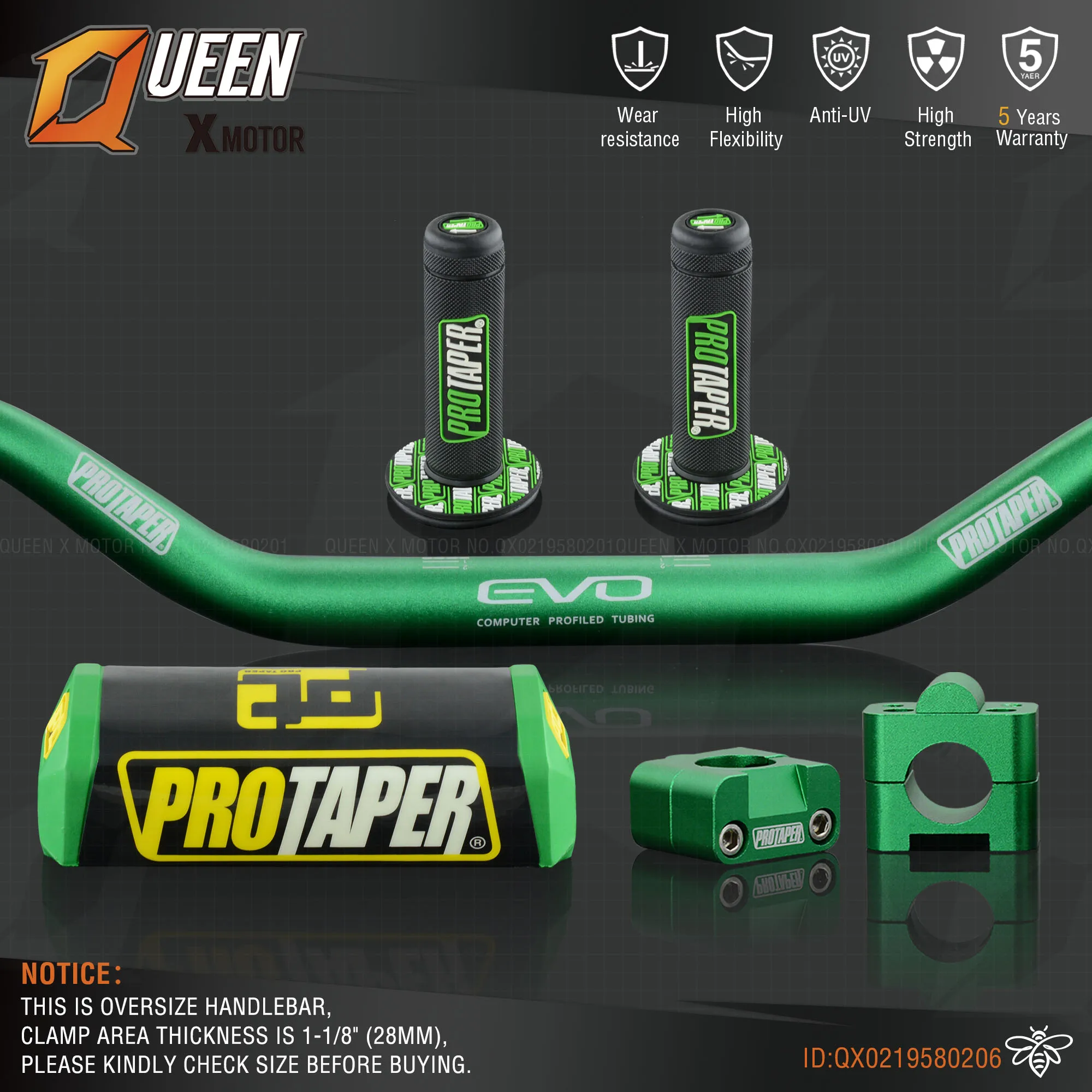 Руль для Pro Taper Pack Bar 1 1/8 &quot6 дней Fatbar Колодки Ручки Pit Racing Dirt Bike мотоцикл с адаптер