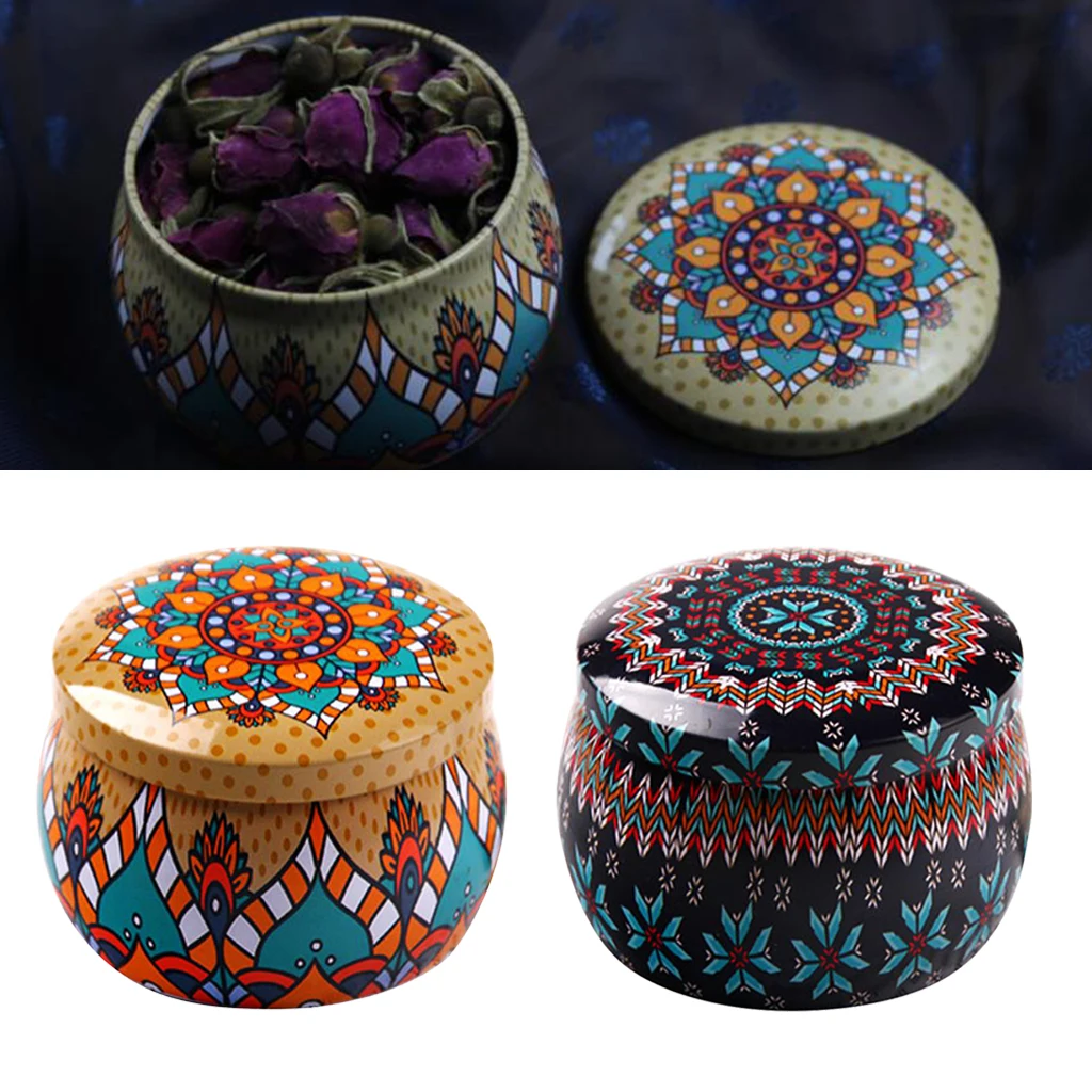 2 шт. Жесть Чай горшок жестяная коробка небольшой домашний сад личность конфетная