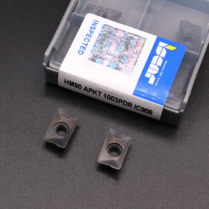 10 шт. HM90 APKT1003PDR IC908 инструменты для наружной обточки карбидная вставка токарный