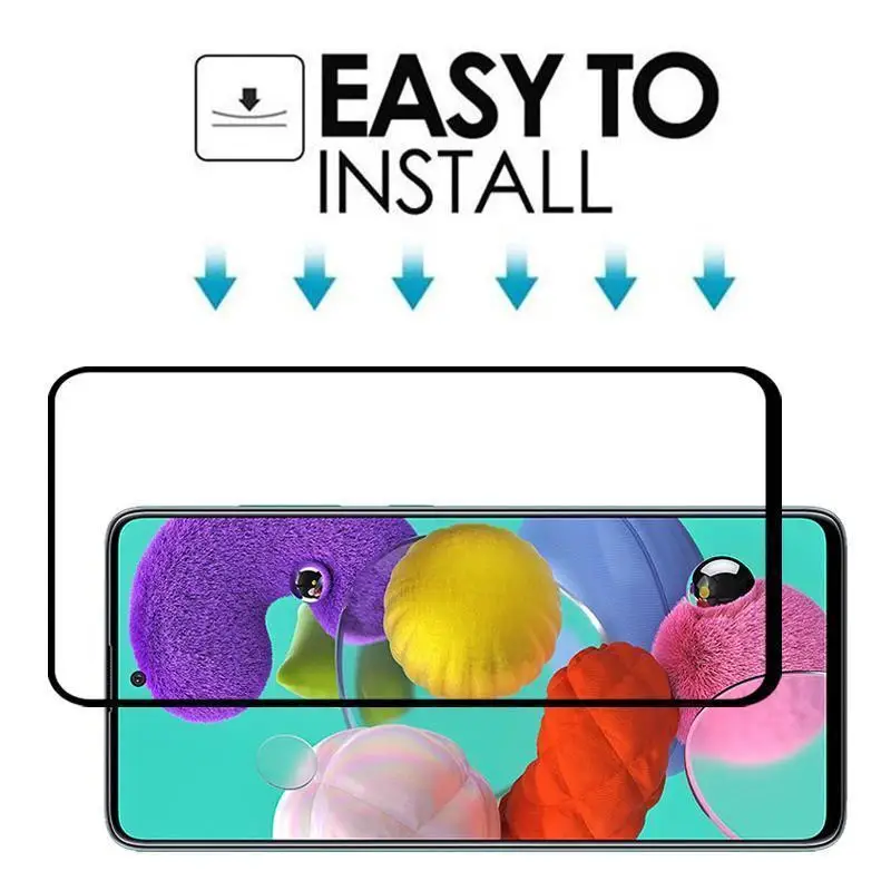 Закаленное стекло 2 в 1 9H для Samsung Galaxy A51 A71 защитная пленка объектива камеры A70 A50 A30