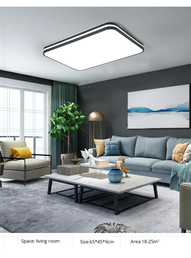 Modern LED ceiling lights Simple style home LED lamp Large art Creative lustre bedroom living room lamp AC90-260V