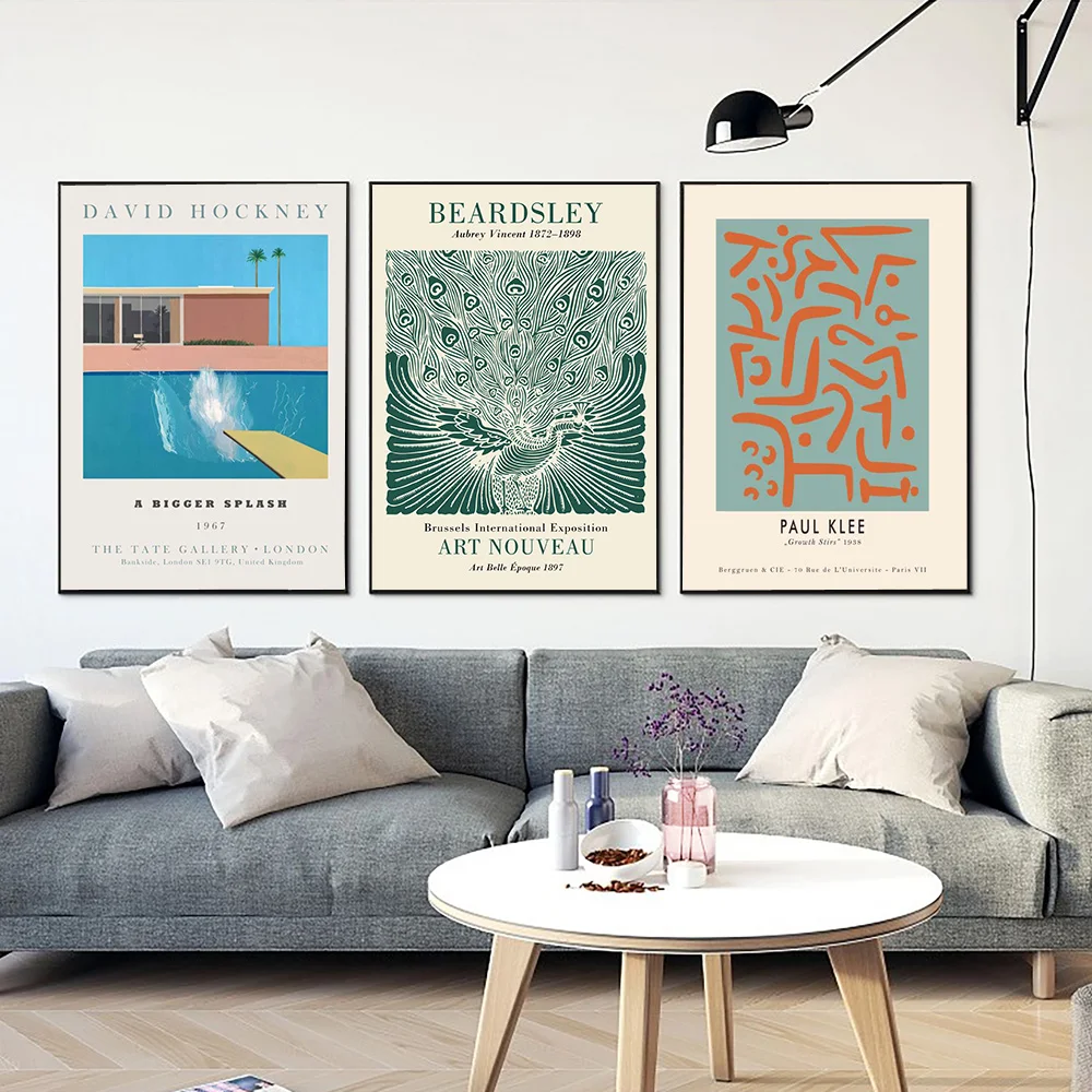 

Abstract David Hockney A Bigger Splash Canvas Poster Nordic Decoration Picture Wall Art Print Minimalist Scandinavian Home Decor