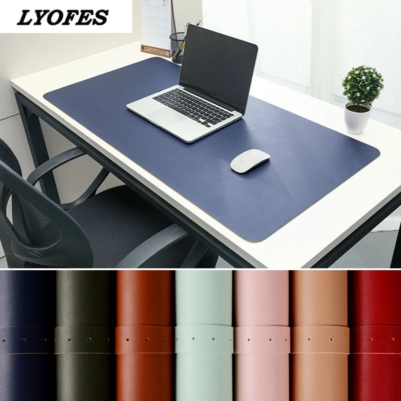

Portable Home Office Game MousePad Resting Surface Protective dining Desk Writing Mat Easy Clean PU Leather Desk Mat laptop pad