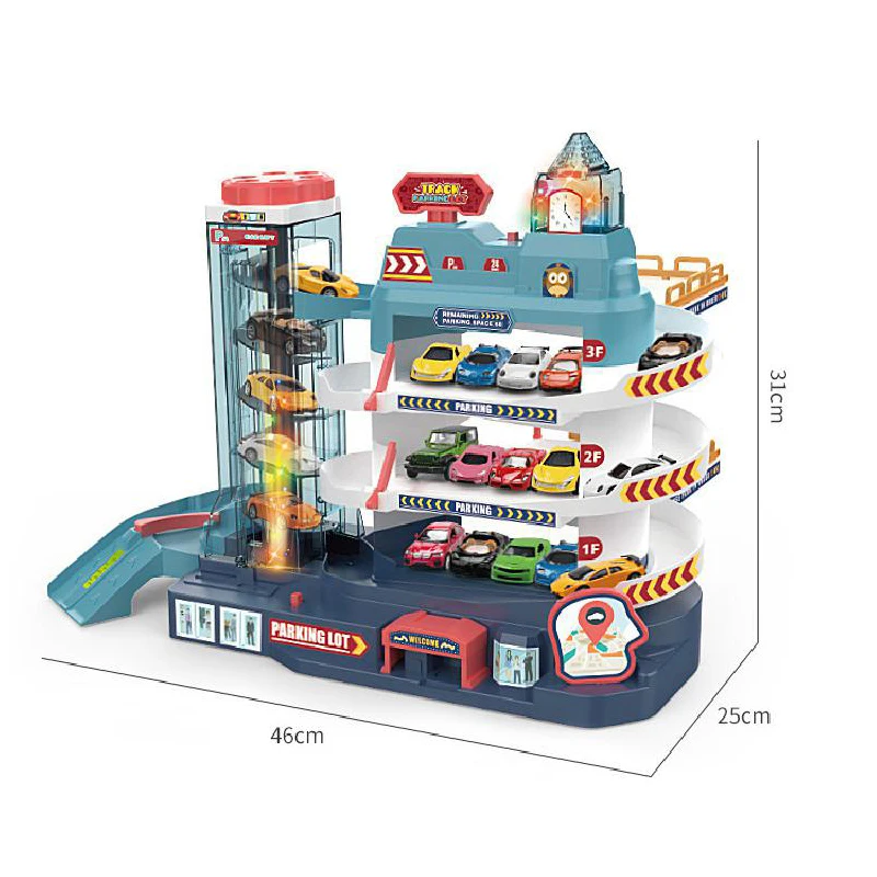 

Electric Rail Car Automobile Building Children's Parking Lot Toys Small Garage Super Large Three-dimensional Multilayer Boy Gift