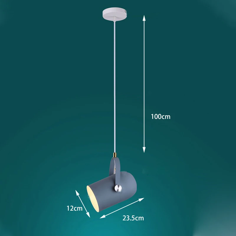 Скандинавские подвесные светильники минимализм Droplight угол регулируемый E27 трек