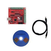 4 axis cnc breakout board mach3 usb computer 100khz interface driver motion controller driver board router