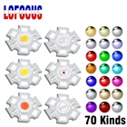 Светодиодный чип высокой мощности, 1 Вт, 3 Вт, 5 Вт, COB, теплый, холодный белый, зеленый, синий, полный спектр, 660 нм, 440 нм светильник лампа для выращивания в аквариуме, 10 шт.