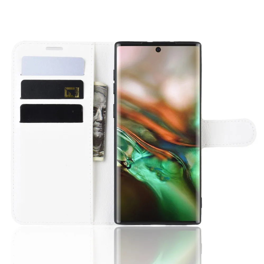 1 шт. чехол из ПУ + ТПУ для samsung Galaxy Note 10 6 3 дюймов стильный элегантный кожаный