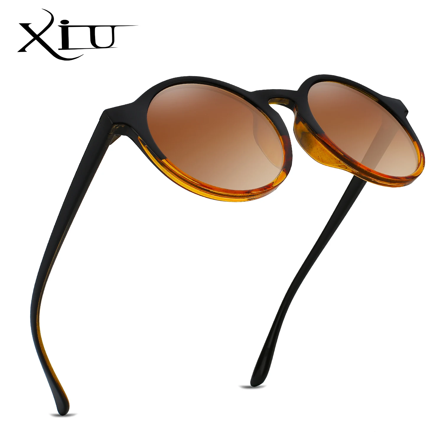 Солнцезащитные очки оверсайз женские круглые брендовые дизайнерские солнечные