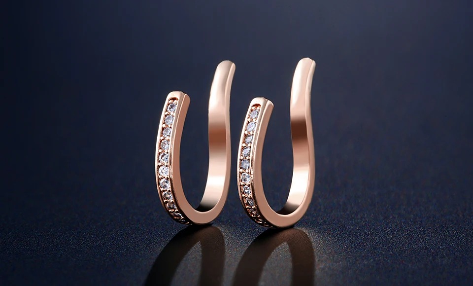 Красивые серьги-Клипсы из кубического циркония AAA ZAKOL, хрящи, модные серьги-манжеты в виде листьев, Женские Ювелирные аксессуары FSSP3017