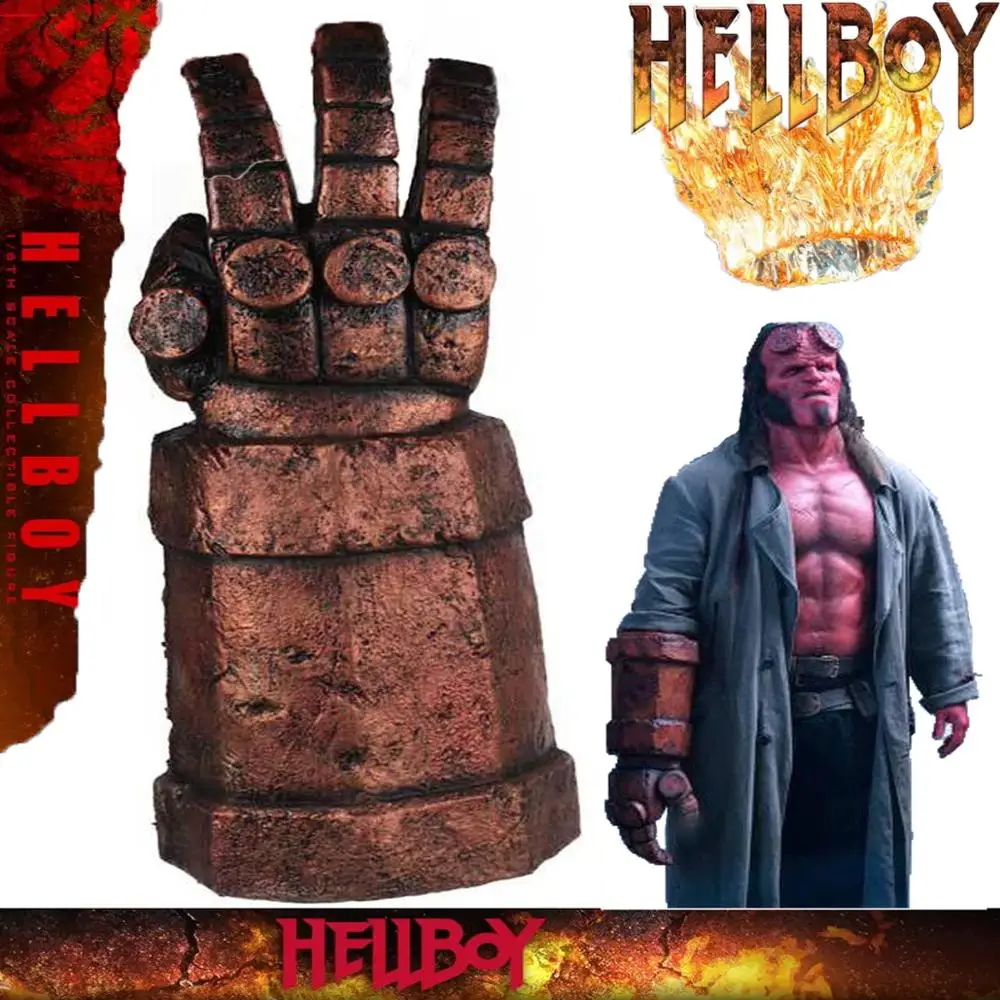Хеллбой: Rise of the крови Queen/ Hellboy Call Darkness Косплэй латекс длинных перчаток того же Anung